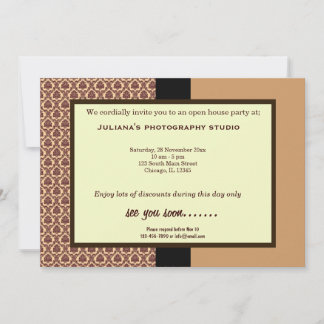Open House New Business Einladung