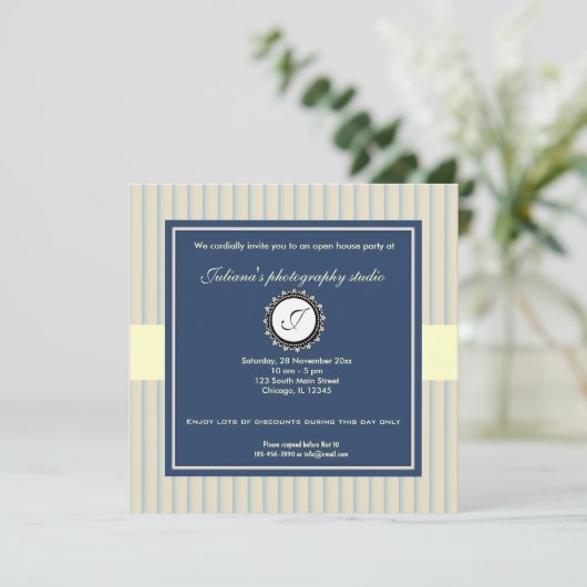 Open House New Business Einladung (Stehend Vorderseite)