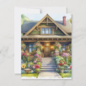 Open House New Zuhause Partys Event Einladung (Rückseite)