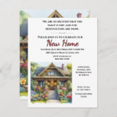 Open House New Zuhause Partys Event Einladung (Vorne/Hinten)
