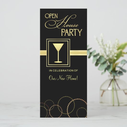 Open House-Party Einladungen (Stehend Vorderseite)