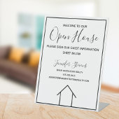 Open House Real Anwesen Agent Custom Realty Sockelschild