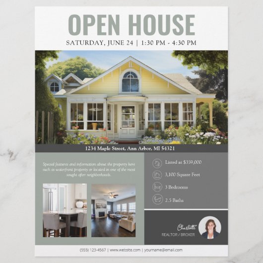 Open House Real Anwesen Flyer (Vorne)