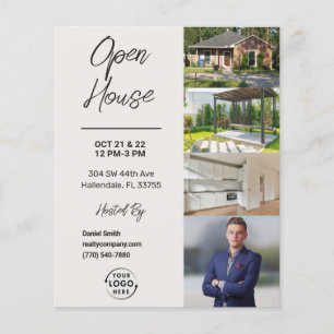 Open House   Real Anwesen Marketing Flyer