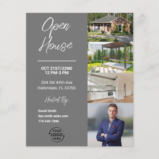 Open House | Real Anwesen Marketing Flyer (Vorne)