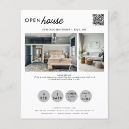 Open House Real Anwesen Nur Marketing Foto aufgeli Flyer
