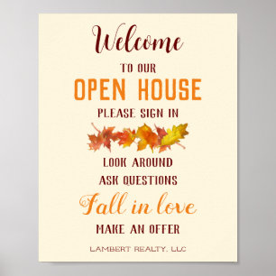 Open House Real Anwesen Poster Herbstlaube