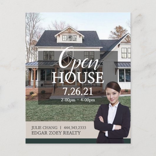 Open House Real Anwesen Realtor Flyer (Vorne)