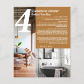 Open House Real Anwesen Realtor Flyer (Hinten)