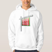 Open House Real Anwesen Sign Mens Hoodie (Vorderseite)