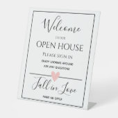 Open House Real Anwesen Signatur, Real Anwesen Sockelschild (Vorderseite)