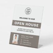 Open House Real Estate Logo Welcome Sockelschild (Vorderseite)