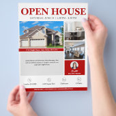Open House Red Real Anwesen Flyer (Hand)