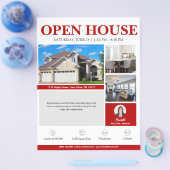 Open House Red Real Anwesen Flyer (Einzeln)