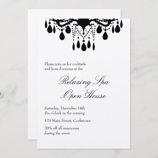 Open House Silver Grand Ballroom Einladung (Vorne/Hinten)