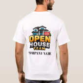 🏠 Open House-Team Eigentumsnachweis Personal 🔑 T-Shirt (Rückseite)