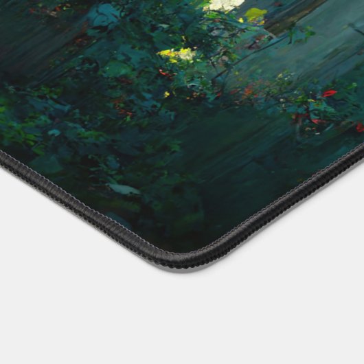 Open Iron Gate Mystic Forest führt Secret Garden Schreibtischunterlage (Ecke)