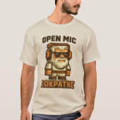 Open Mic Socrates (Greek) T-Shirt (Vorderseite)
