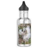Open Milkweed Pods | Samen mit Seide | Edelstahlflasche (Links)