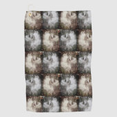 Open Milkweed Pods | Samen mit Seide | Filter Golfhandtuch (Vorderseite)