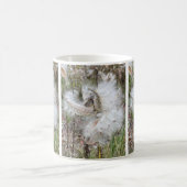 Open Milkweed Pods | Samen mit Seide | Kaffeetasse (Mittel)