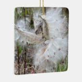 Open Milkweed Pods | Samen mit Seide | Keramikornament (Rechts)