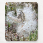 Open Milkweed Pods | Samen mit Seide | Mousepad (Vorne)