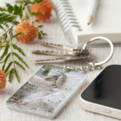 Open Milkweed Pods | Samen mit Seide | Schlüsselanhänger (Vorderseite rechts)