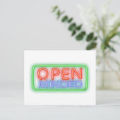 Open Minded Postkarte (Stehend Vorderseite)