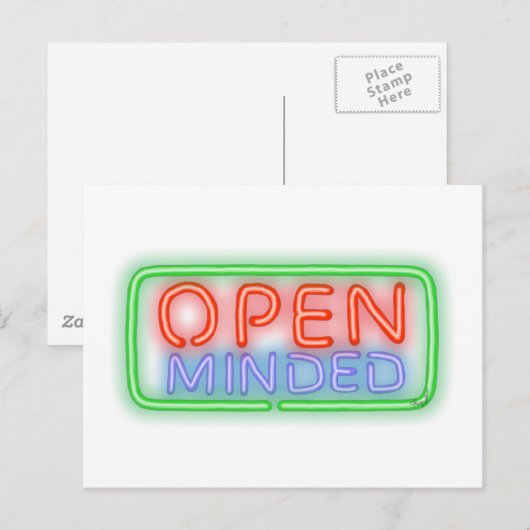 Open Minded Postkarte (Vorne/Hinten)