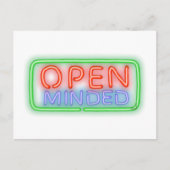 Open Minded Postkarte (Vorderseite)