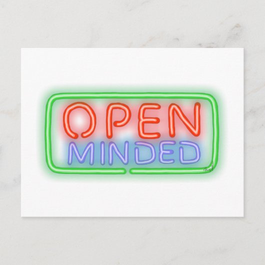Open Minded Postkarte (Vorderseite)