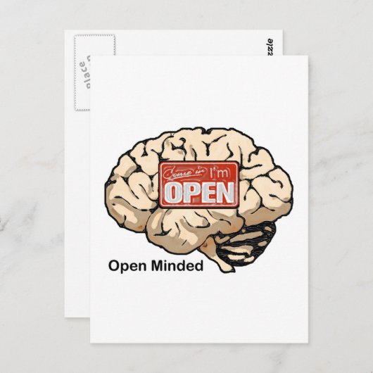 Open Minded Postkarte (Vorne/Hinten)