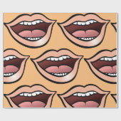 Open Mouth Geschenkpapier (Flach)