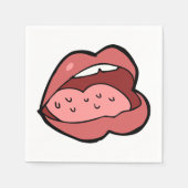 Open Mouth Paper Napkins Serviette (Vorderseite)