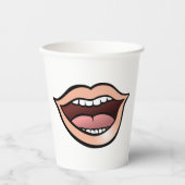 Open Mouth Pappbecher (Vorderseite)