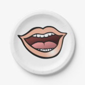 Open Mouth Pappteller (Vorderseite)