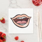 Open Mouth Serviette (Beispiel)