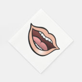 Open Mouth Serviette (Ecke)
