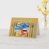 Open Mouth Shark Karte (Gelbe Blume)