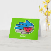 Open Mouth Shark Karte (Gelbe Blume)