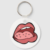 Open Mouth Tongue Keychain Schlüsselanhänger (Vorderseite)
