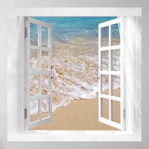 Open Ocean Window Poster