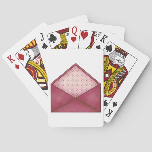 Open Pink Umschlag Spielkarten (Rückseite)