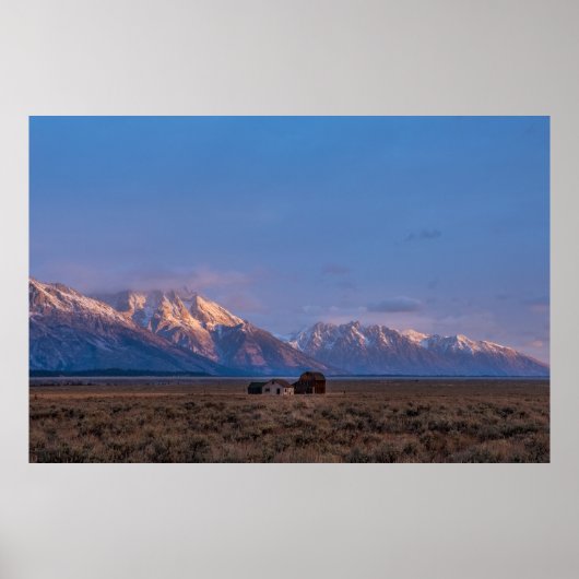 Open Prairie Grand Teton Poster (Vorne)