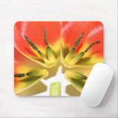 Open Re--konstruierte rote Tulpe Mousepad (Mit Mouse)