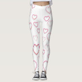 Open Red Hearts Leggings (Vorderseite)
