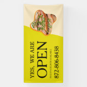 Open Restaurant Custom Banner (Vertikal)