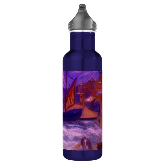 Open Sea - Artistic Stainless Bottle Edelstahlflasche (Rechts)