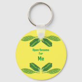 Open sesame designer Keychain Schlüsselanhänger (Rückseite)